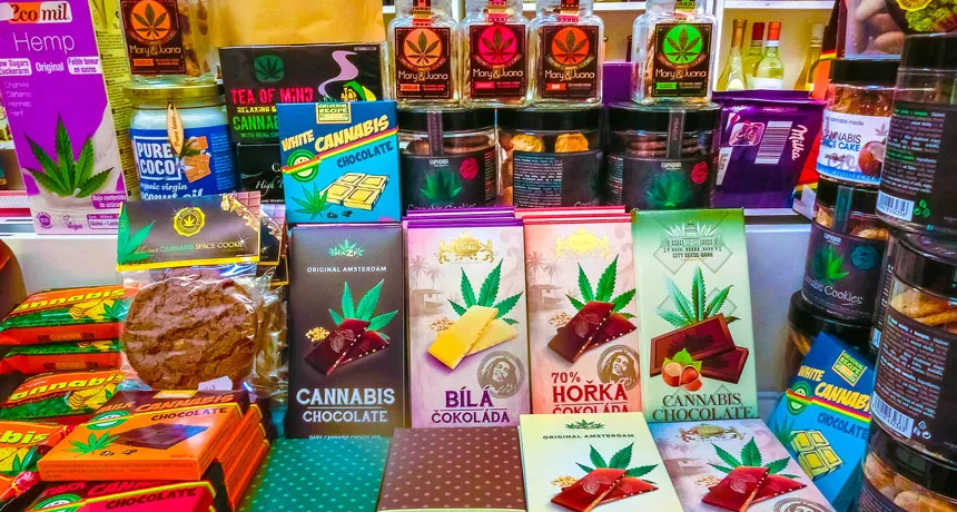 edibles in a store